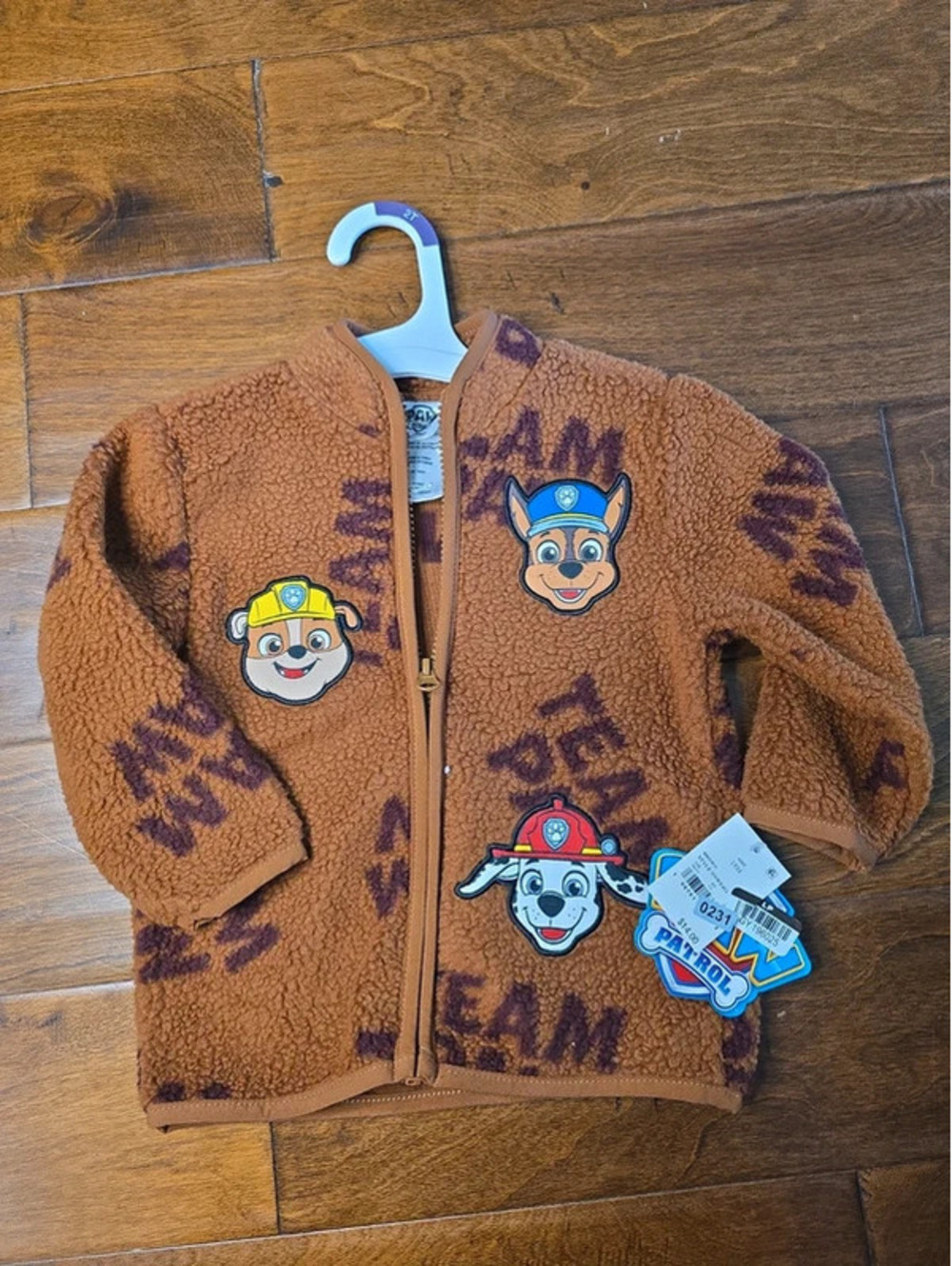 18m brand new paw patrol jacket item 231G2